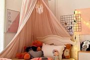 Children Bed Canopy Round Dome, Nursery Decorations, Cotton Mosquito Net, Kids Princess Play Tents, Room Decoration