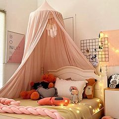 Children Bed Canopy Round Dome, Nursery Decorations, Cotton Mosquito Net, Kids Princess Play Tents, Room Decoration