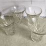 Set Of 4 Small Cut Glass Vases Image 5