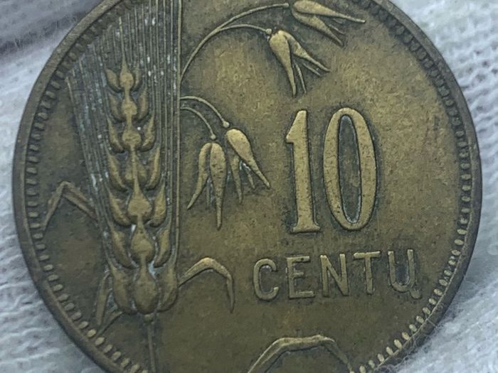 Lithuania 1925 10 cents