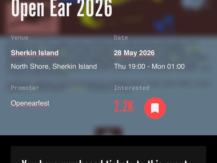 Open Ear ticket (Sherkin)