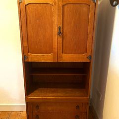 Wooden press/storage unit