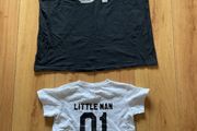 Father and son matching T-shirts size XL