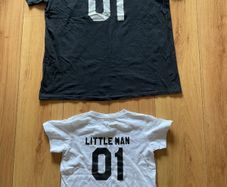 Father and son matching T-shirts size XL