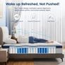 Double Mattress 4FT6, 10.3 Inch Hybrid Mattress, 7-Zone Mattress with Breathable Foam and Individually Pocket Sprung Medium Firm- Extra Lumbar Support(135x190x26cm) Image 6