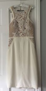 Forever Unique Ivory Lace Dress