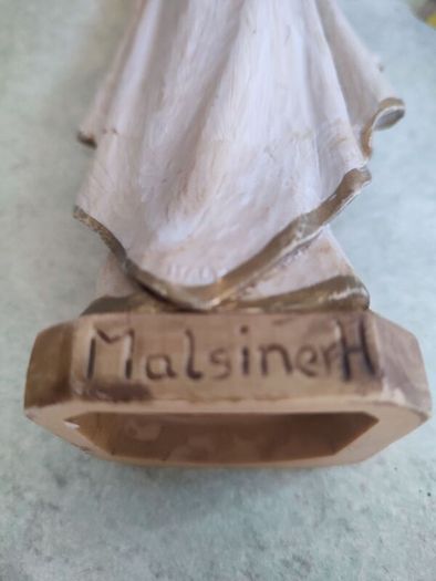 Vtg Malsiner Italy Virgin Mary Madonna Religious Catholic Praying Figurine 9.5 inches.