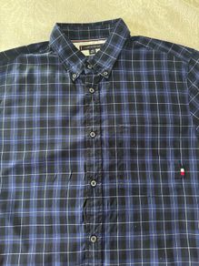 Tommy Hilfiger Blue Plaid Shirt XL