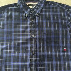Tommy Hilfiger Blue Plaid Shirt XL