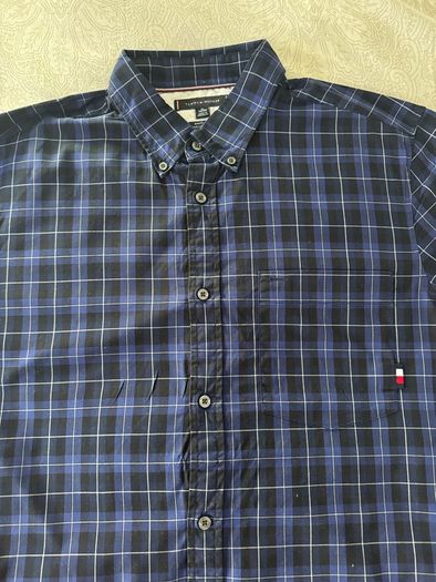 Tommy Hilfiger Blue Plaid Shirt XL