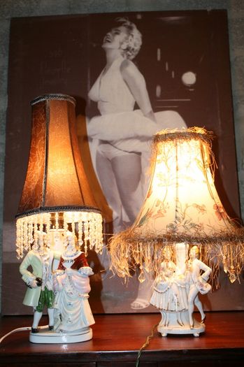 Two Vintage Porcelain Lamps