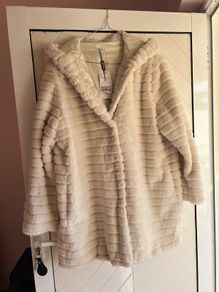 faux fur ladies coat
