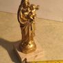 Notre-dame de la Garde statue 17 cm. Tall on  marble plinth. Image 6
