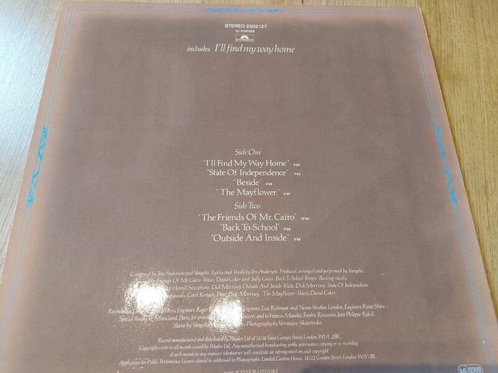 Jon And Vangelis - Friends Of Mr. Cairo - Vinyl Record