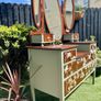 Vintage Solid Mahogany Dresser Image 4