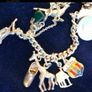 Silver Vintage Hallmarked Charm Bracelet with 14 Charms Image 6