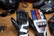 Luxury Genuine Leather Racing Motorcycle Gloves Carbon Knuckle Protective Motorbike Gloves