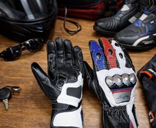 Luxury Genuine Leather Racing Motorcycle Gloves Carbon Knuckle Protective Motorbike Gloves