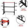 Health & Fitness Multi-Weight Storage Rack Stand for Dumbbells, Kettlebells, Olympic Weight Plates, Barbell and Medicine Ball, Heavy Duty Metal Strength Training Stand for Home Gym Image 5