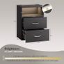 Anthracite nightstand with led lighting Image 6