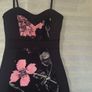 Black and pink floral bodycon dress  QUIZ Image 4
