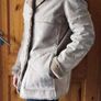 Beige Leather Size Medium NAF NAF Classic Vintage 2000s Ladies Womens naf naf Image 2