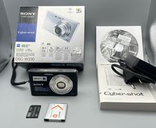 Sony DSC-W330 14.1MP Digital Camera Black Tested - Boxed - Full Kit