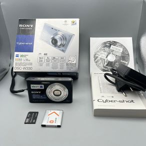 Sony DSC-W330 14.1MP Digital Camera Black Tested - Boxed - Full Kit