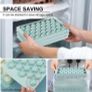 Sphere Ice Cube Tray with Lid and Bin Ice Ball Molds for Freezer 99pcs Ice Making Mold with Ice Container and Tong Image 3