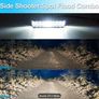 2pcs 17.78 cm LED Light Bar 60W 5500LM 6500K White Lighting Off Road Driving Auxiliary LED Image 4