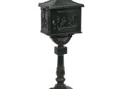 Pedestal Letterbox Aluminium Vintage Style Rustproof Green