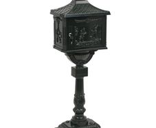 Pedestal Letterbox Aluminium Vintage Style Rustproof Green