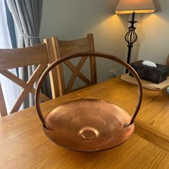 Vintage Copper Basket/Fruit Bowl