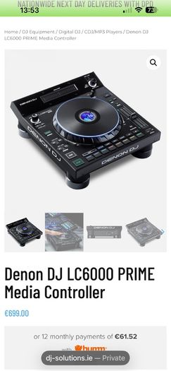 Denon PRIME LC6000 DJ Controller