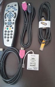 Sky remote control and cables