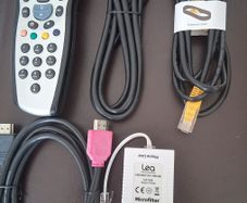 Sky remote control and cables
