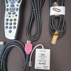 Sky remote control and cables