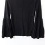 Banana Republic ribbed knit sweater with pleated bell sleeves Image 3