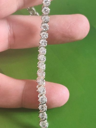 Sterling silver tennis bracelet