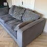 2 YR OLD DFS Grey 4-Seater Sofas x2 &Matching Footstool Image 3