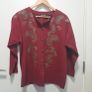 Ladies Vintage NEW Red Top Size 20. Image 2