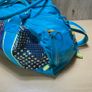 Nike Blue Purple Yellow Geometric Pattern Duffel Gym Bag - Vintage Image 2