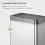 Mirage X 40L Automatic Sensor Kitchen Bin, Double Recycling Bin with 2 x 20L Compartments, Soft-Close Lid and Removable Buckets, Sleek Brushed Stainless Steel Image 6
