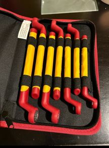 High Quality Ring Spanner 7 Piece Set. Chrome Vanadium 8mm 9mm 10mm 11mm 12mm 13mm 14mm. Shed clearance sale unwanted stuff gift diy electric mechanic