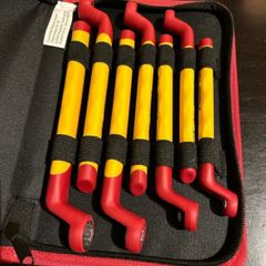 High Quality Ring Spanner 7 Piece Set. Chrome Vanadium 8mm 9mm 10mm 11mm 12mm 13mm 14mm. Shed clearance sale unwanted stuff gift diy electric mechanic