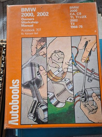 Manual for BMW 2000 and 2002 Models, specifically covering 1966 -1975., Postage Available or Collection