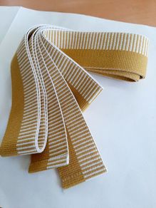 Woven wrap sash belt