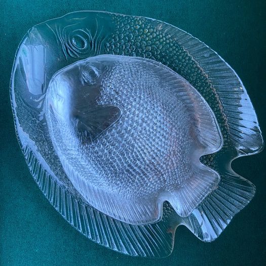 Arcoroc France Fish Platter and plates