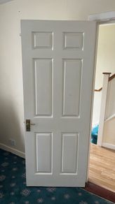 Timber white door