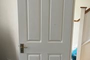 Timber white door